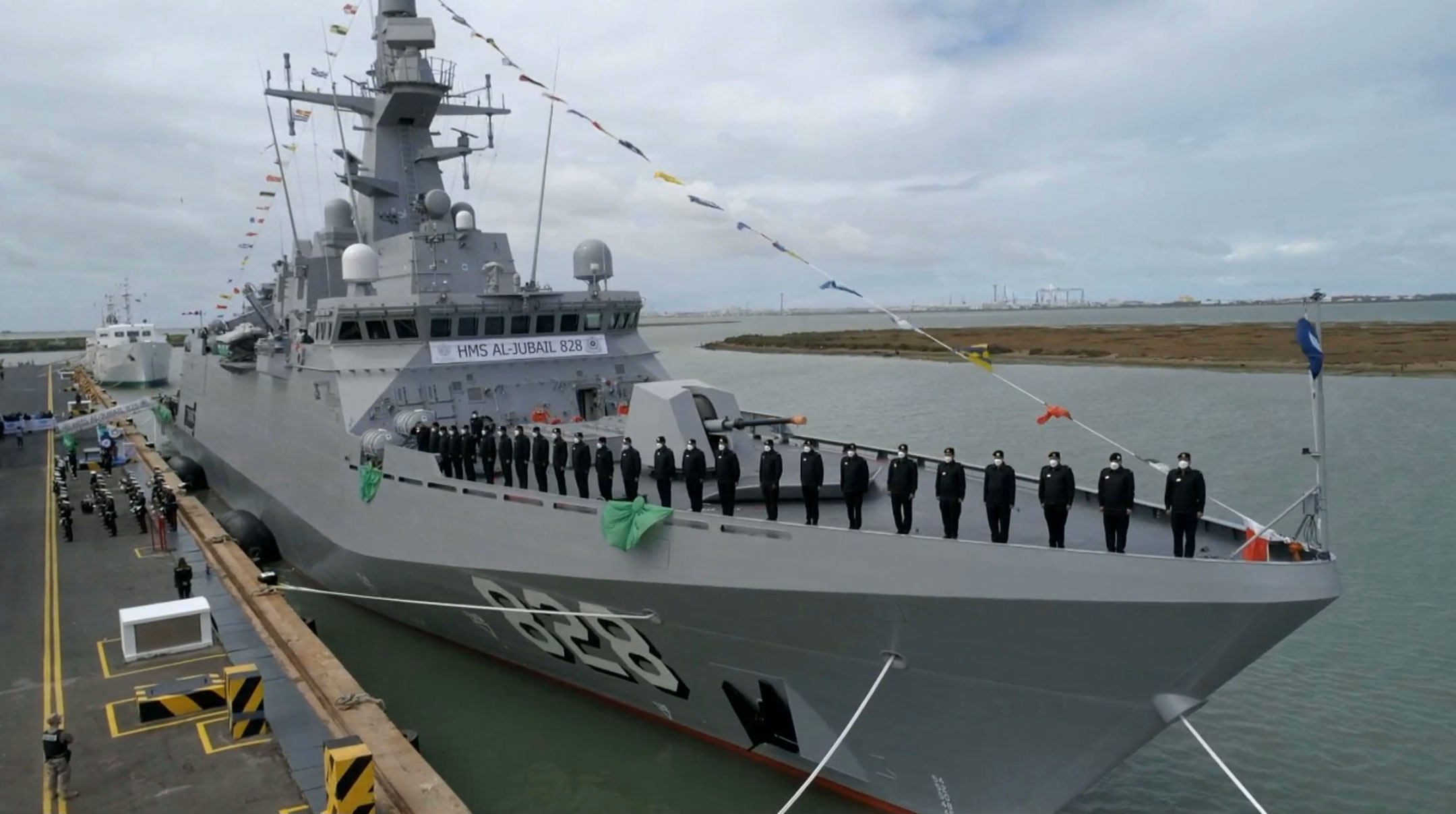 entrega a la Real Marina Saudí la primera corbeta construida en la Bahía de Cádiz